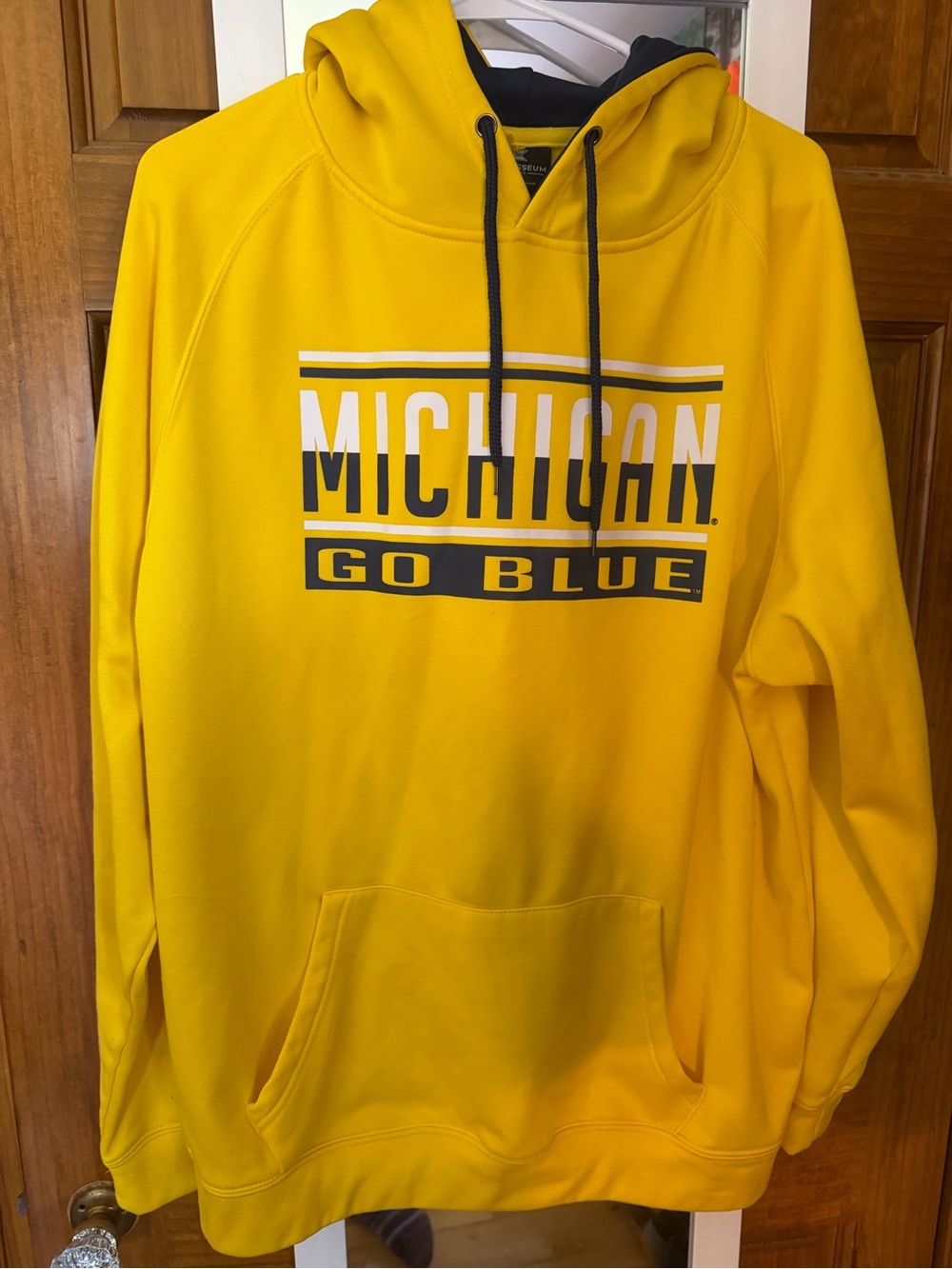 Colosseum Yellow Michigan "Go Blue" Pullover Hoodie